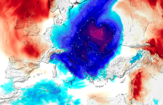 Një valë e ftohtë polare pritet të përfshijë Evropën Lindore dhe Ballkanin