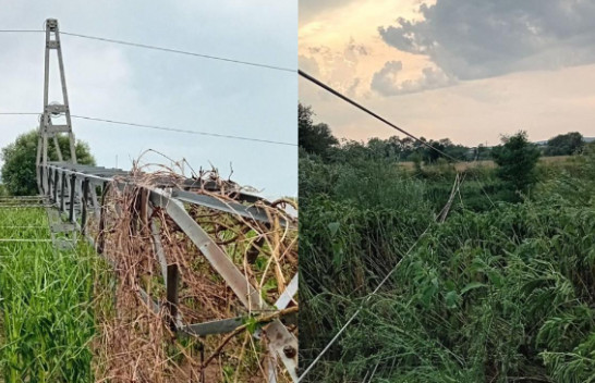 Erërat e forta dëmtojnë rrjetin elektrik në Viti
