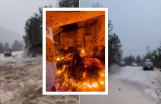 Përmbytje dhe shtëpi të djegura nga rrufeja në Shqipëri