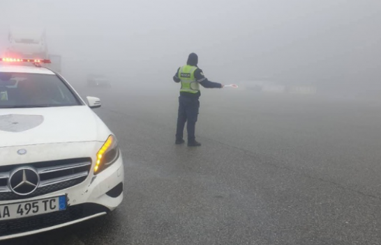 Mjegull e dendur në Rrugën e Kombit, Policia apelon për kujdes të shtuar