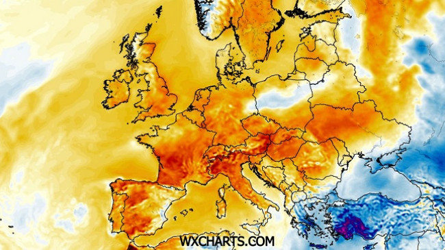 Kontrast i fortë atmosferik në Evropë në nisje të tetorit