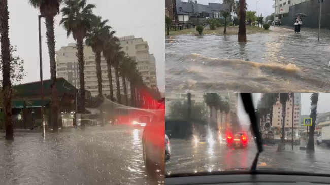 Reshjet e dendura të shiut shkaktojnë probleme në disa qytete të Shqipërisë